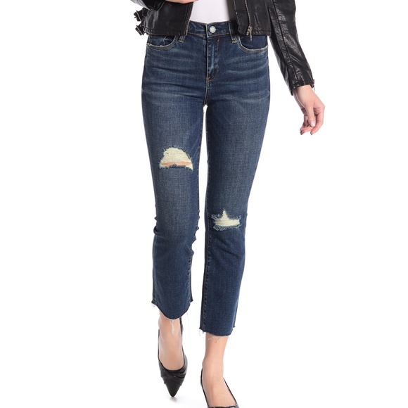 Blank NYC Denim - Blank NYC Bowery Distressed Crop Bootcut Jeans